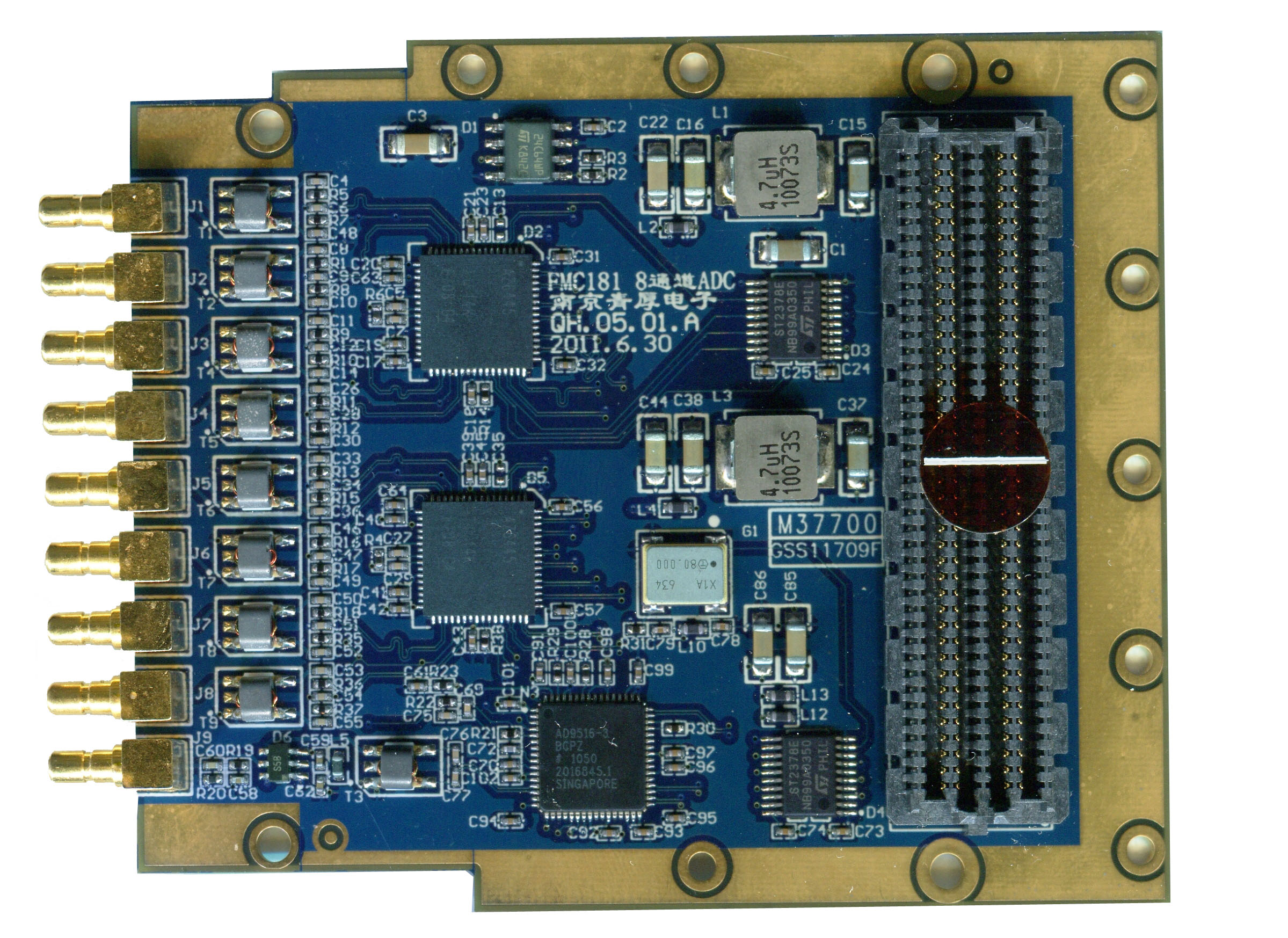 FMC181 8通道14bit /125MPSP ADC子卡